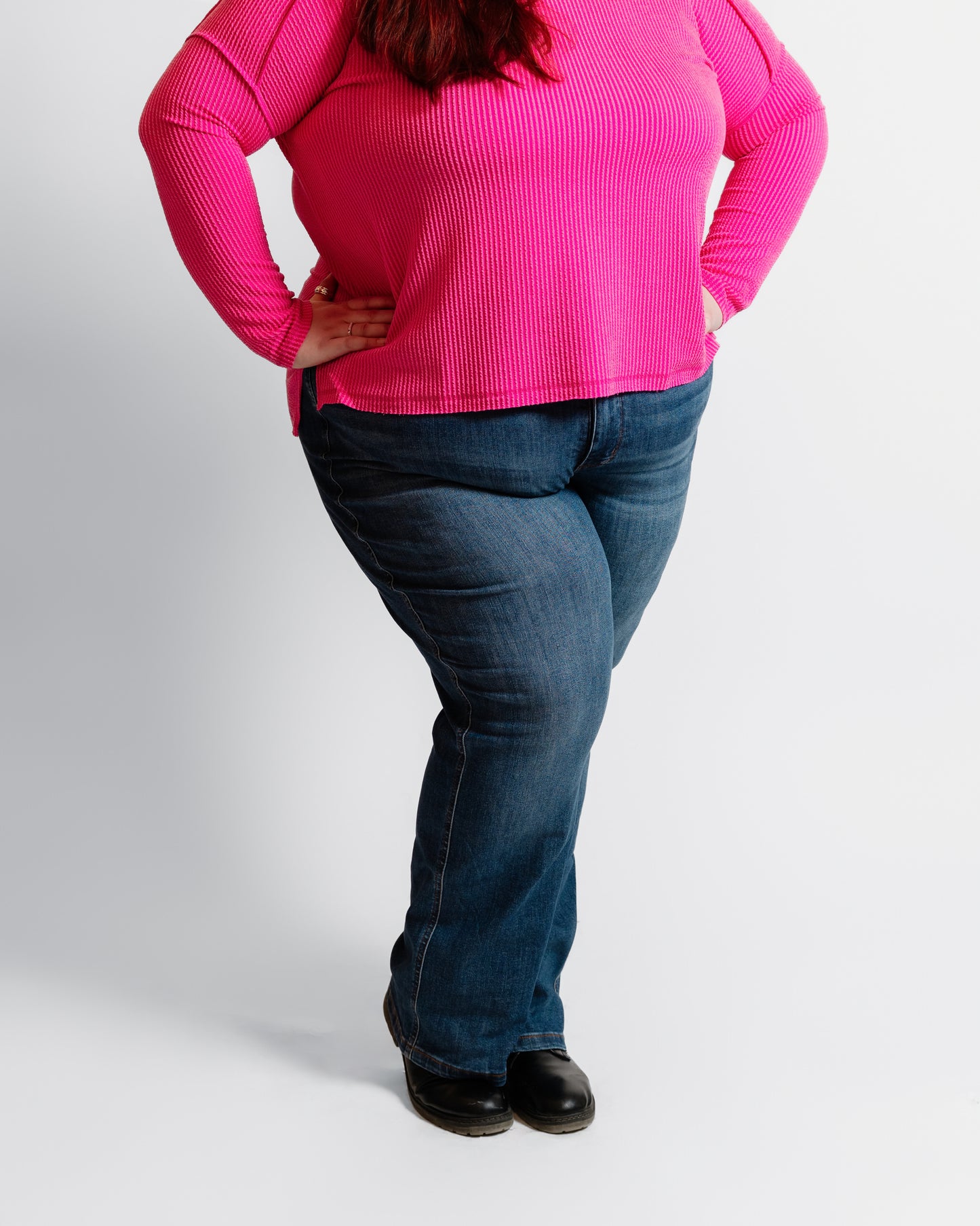 32" Judy Blue HW Tummy Control Medium Wash Straight