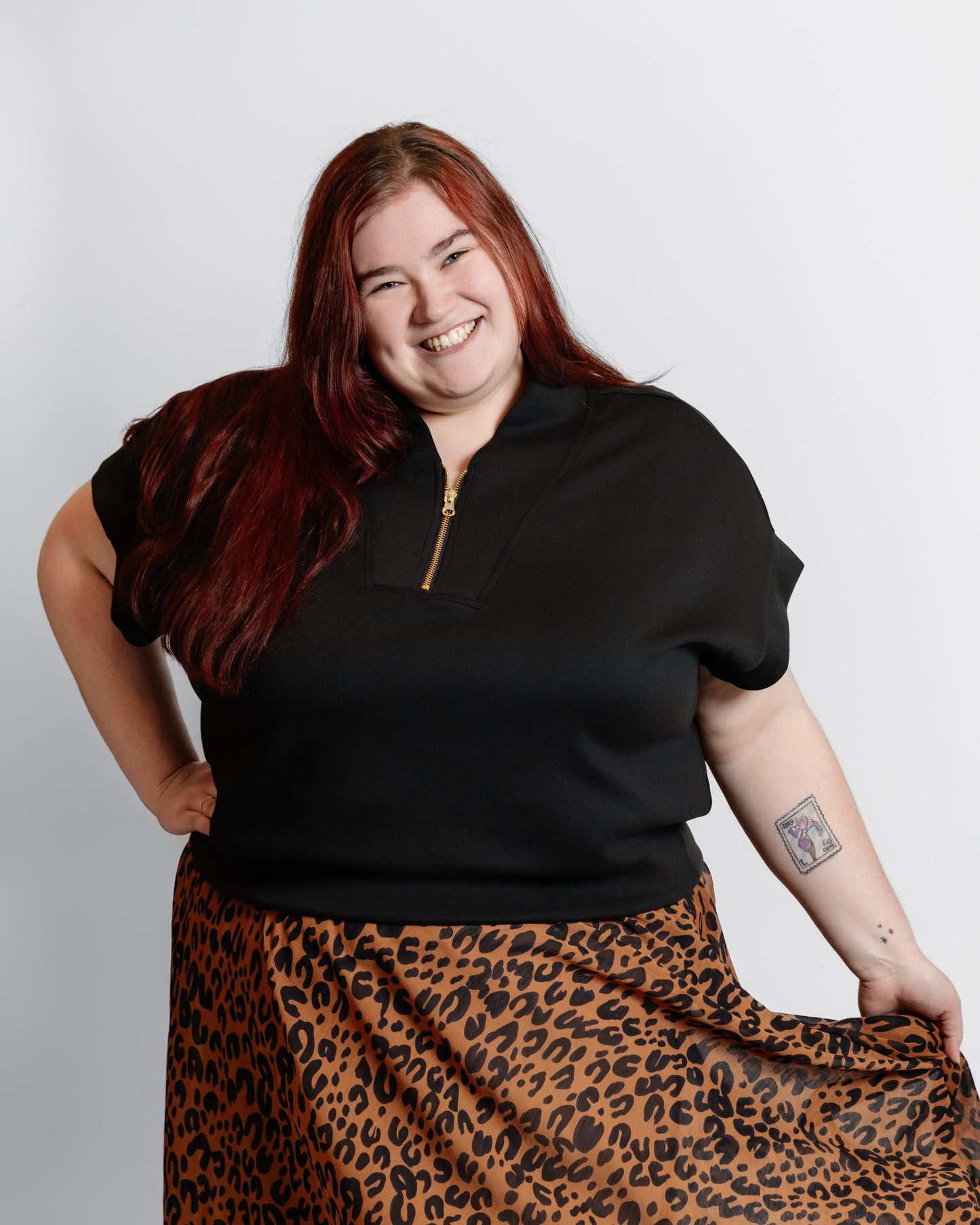 Half Zip Scuba Sweatshirt