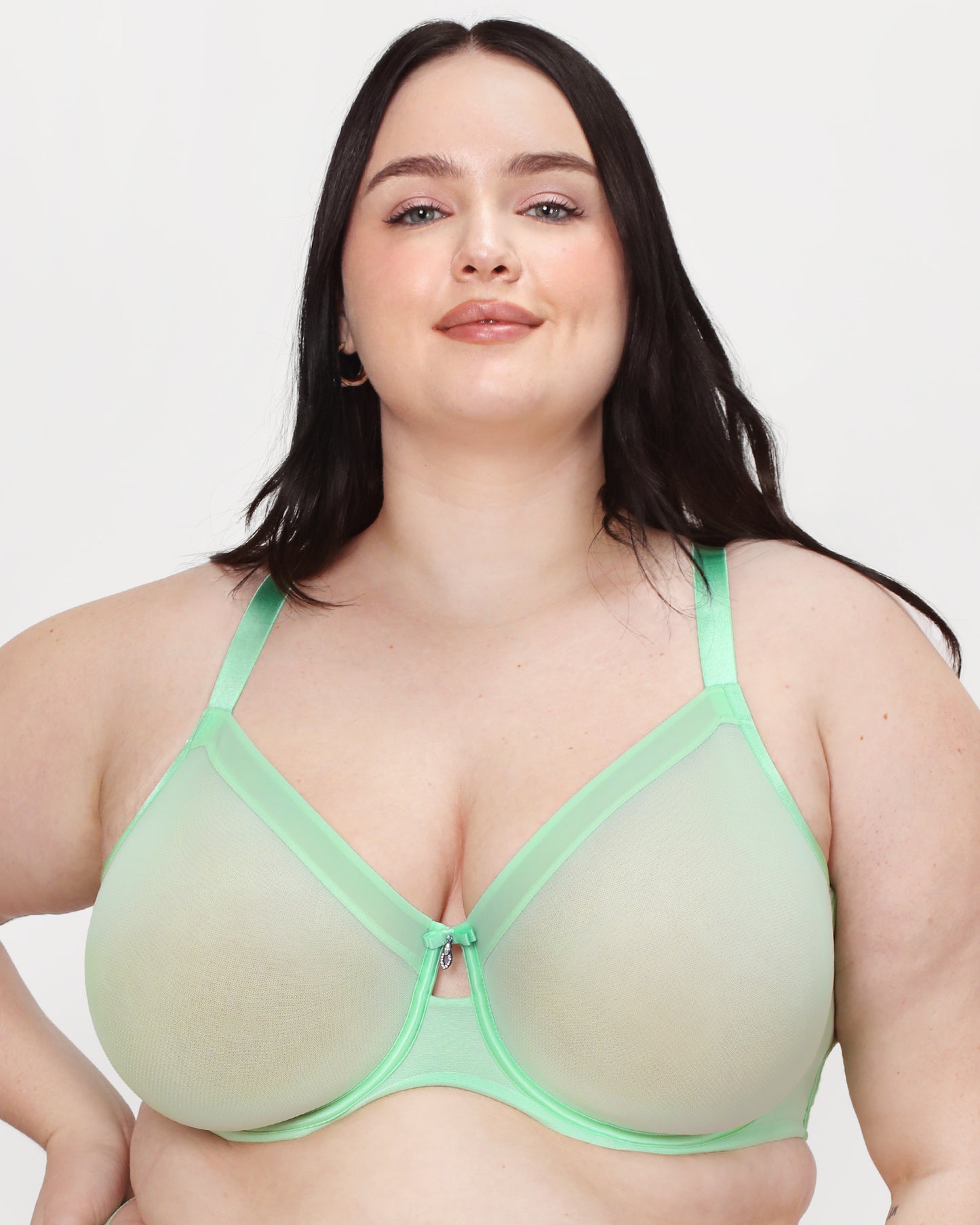 Grace Unlined Mesh Full Coverage Underwire Bra