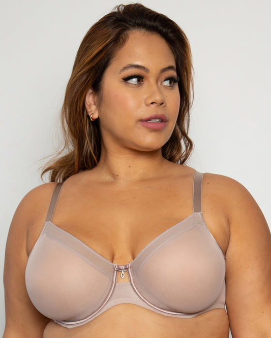 Nancy Unlined Mesh Full Coverage Underwire Bra