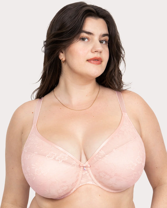 Ada No-Show Lace Plunge T-Shirt Bra