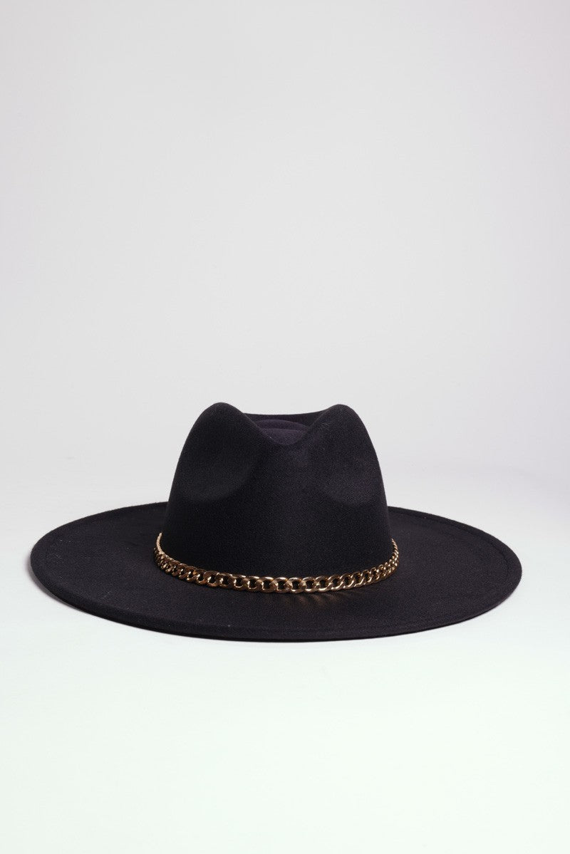 Chic Fedora with chain band