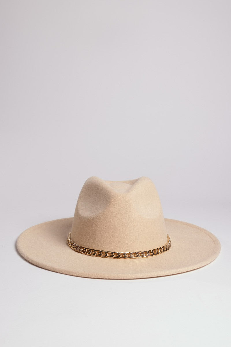 Chic Fedora with chain band