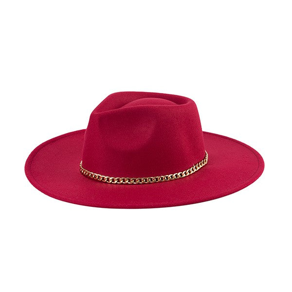 Chic Fedora with chain band