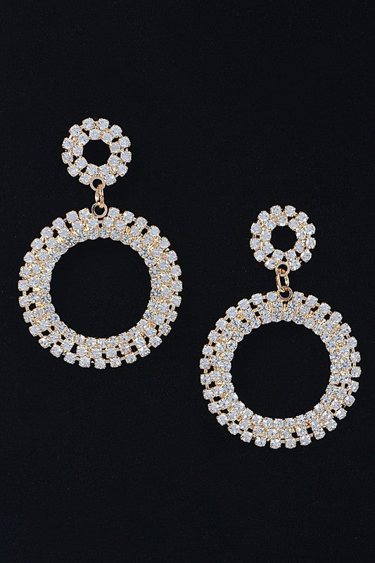 1.25" Drop Circle Earring