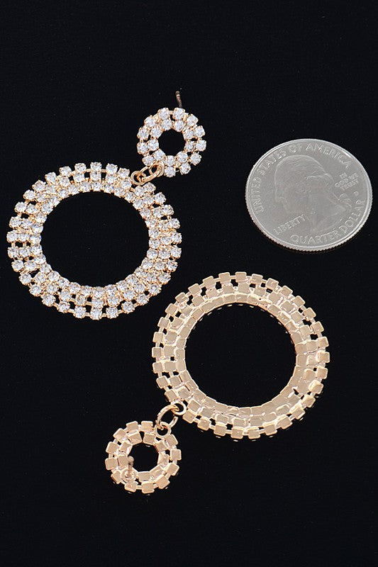 1.25" Drop Circle Earring