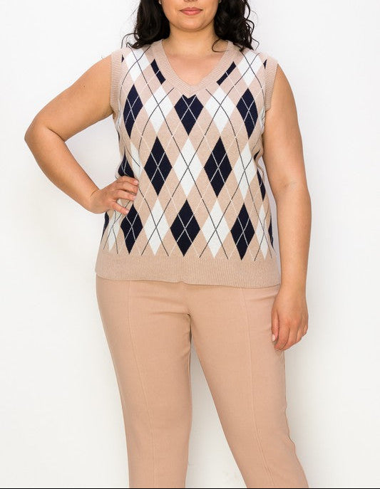 Sutton Argyle Sweater Vest