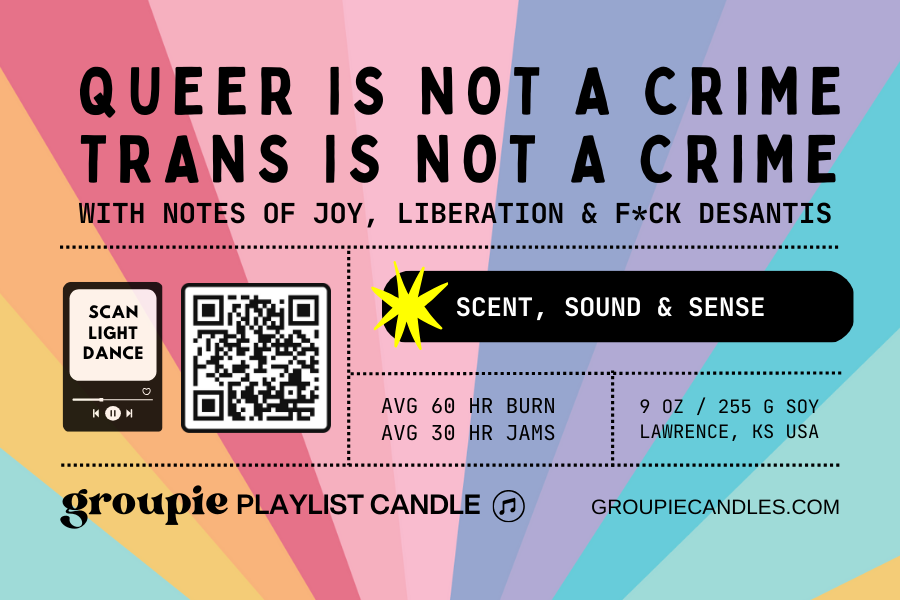 We Are Not A Crime (PRIDE) Playlist Candle