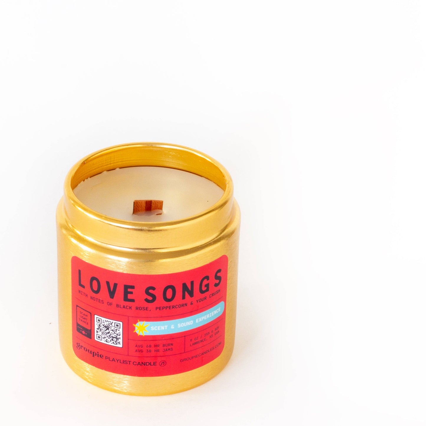 Love Songs Playlist Candle