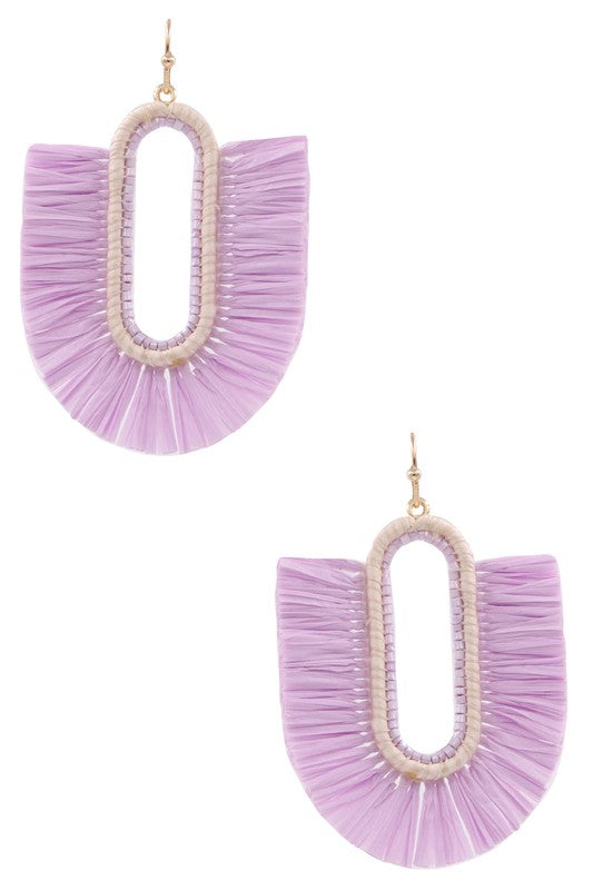 Oval Drop Earrings