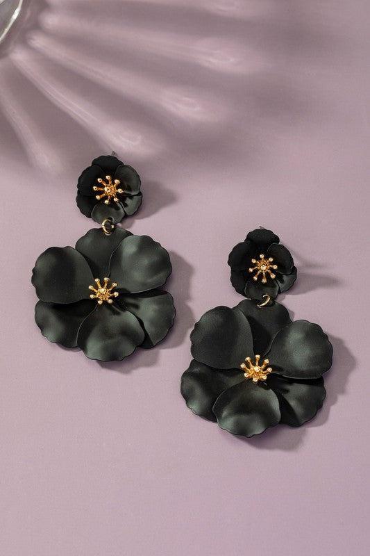 3D Flower Earrings