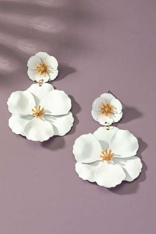 3D Flower Earrings