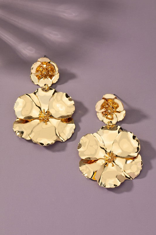 3D Flower Earrings