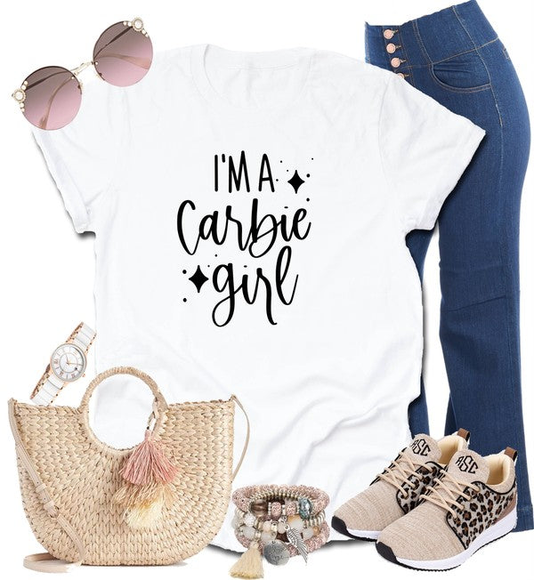 I'm a Carbie Girl Graphic Crew Neck Tee