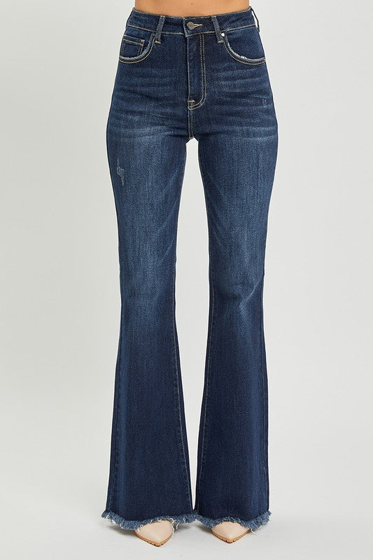 33.5" Vintage HR Frayed Hem Flare Denim by Risen