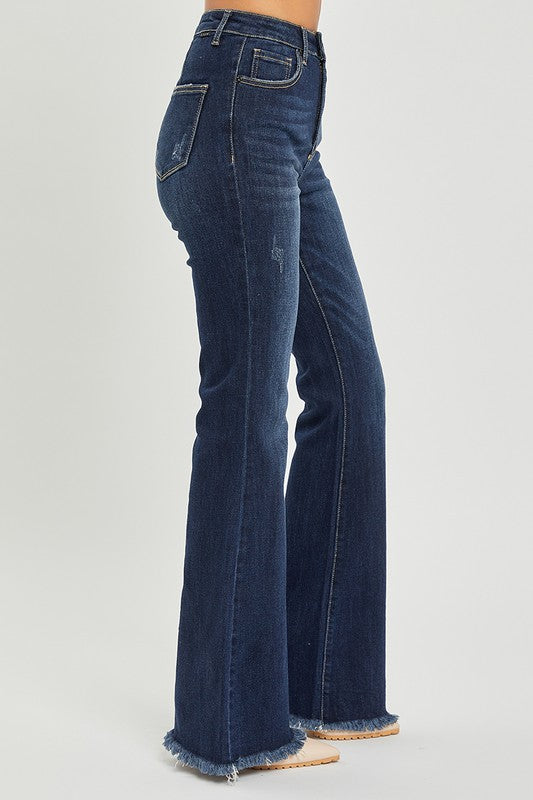 33.5" Vintage HR Frayed Hem Flare Denim by Risen