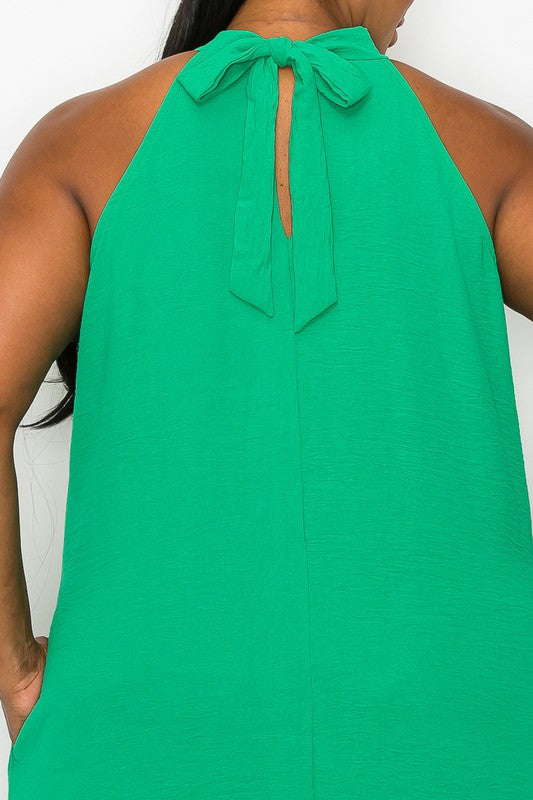 A Line Halter Dress