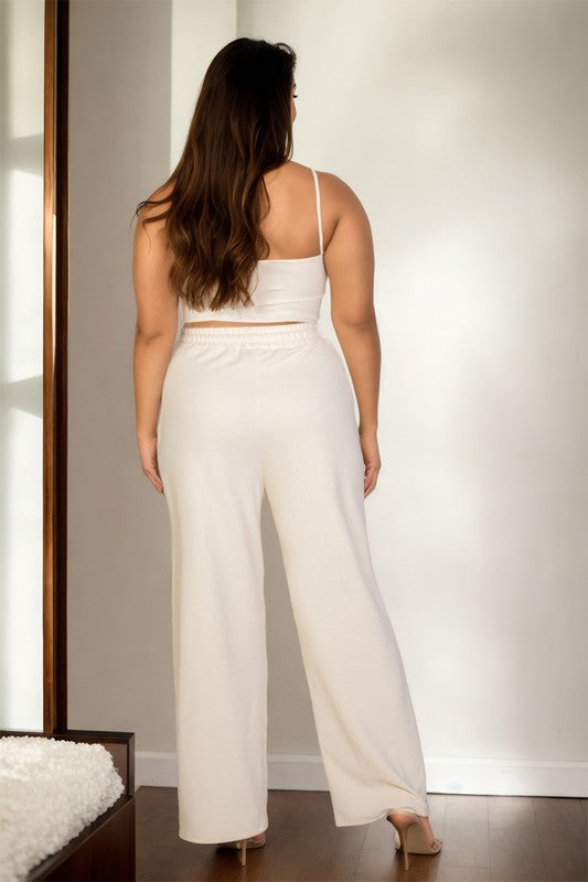 Alex Crop Bustier Pant Set