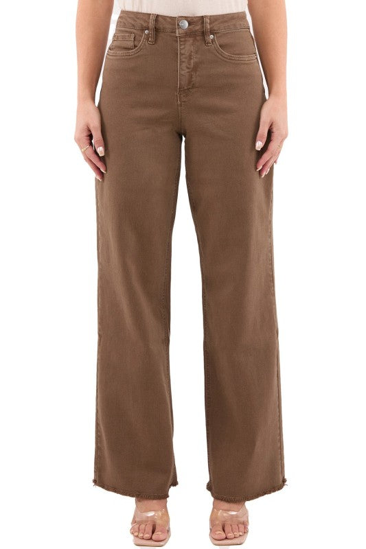 32" RFM HR Dyed Frayed Wide Leg