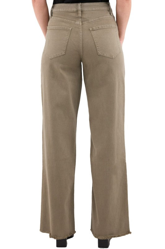 32" RFM HR Dyed Frayed Wide Leg