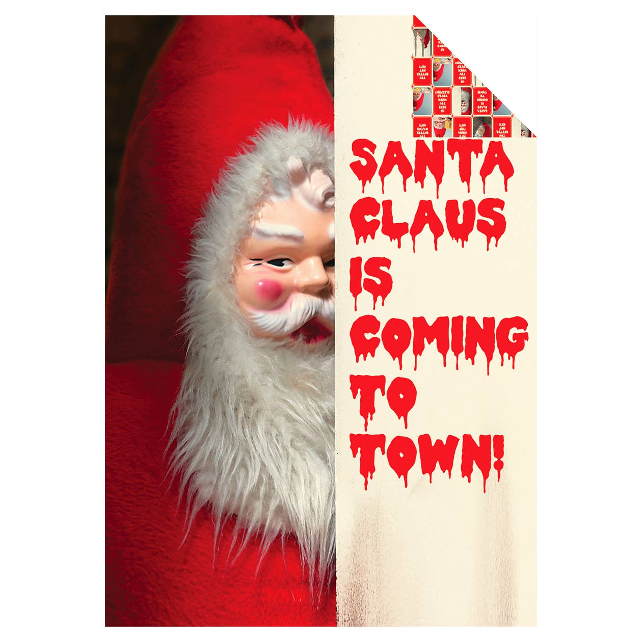 Creepy Santa Gift Wrapping Paper Set