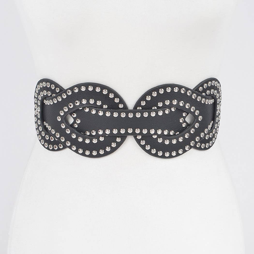 Studded Braid Belt