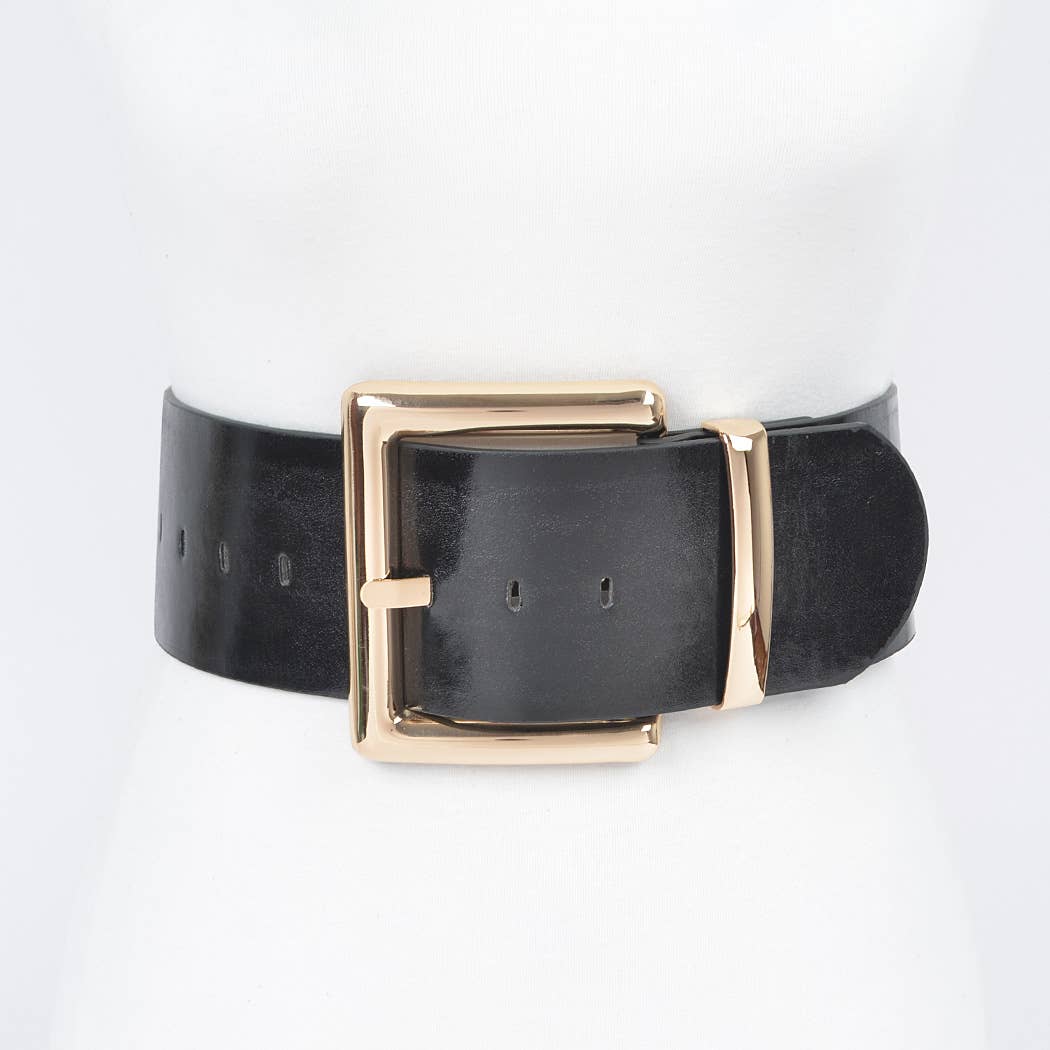 Oversized Square Buckle Belt
