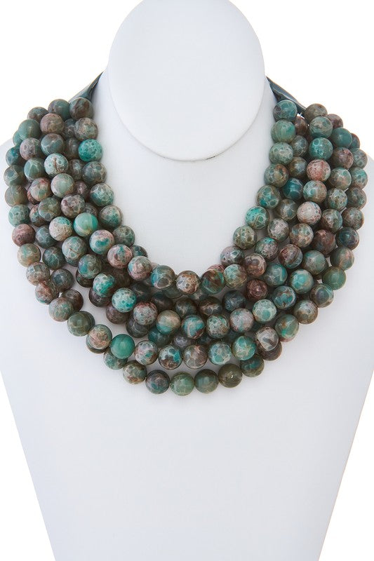 Stone Beaded Necklace