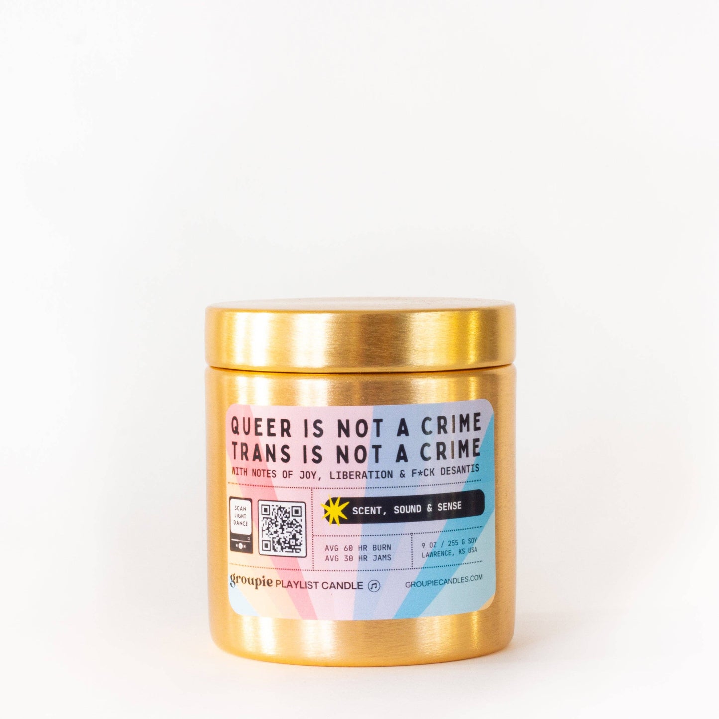 We Are Not A Crime (PRIDE) Playlist Candle