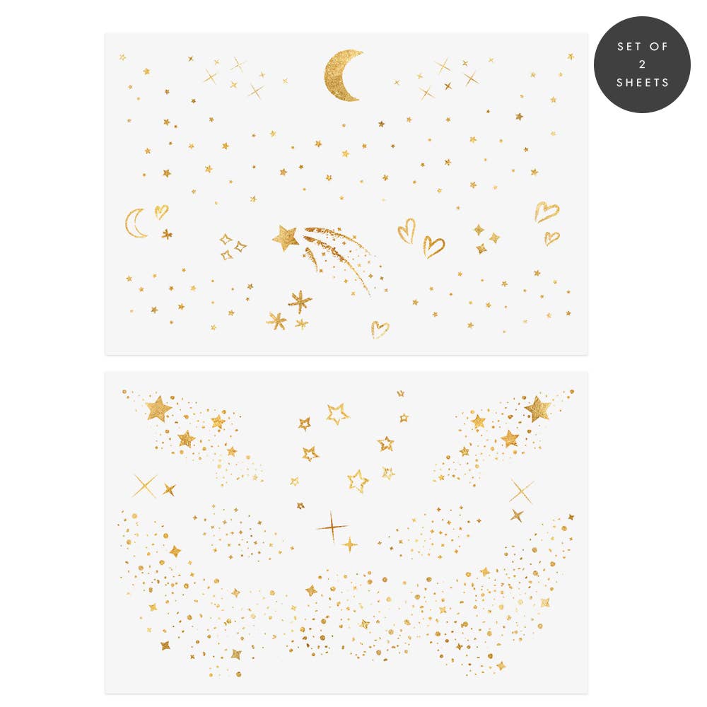 Pixie Dust Gold Freckle Face Tattoo Pack