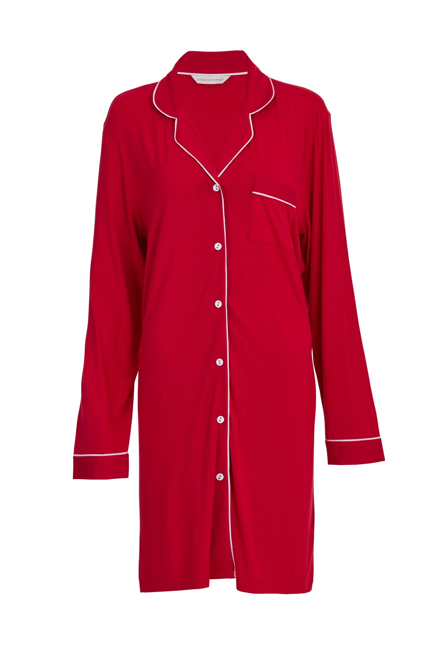 Montana Red Revere Jersey Long Sleeve Nightshirt