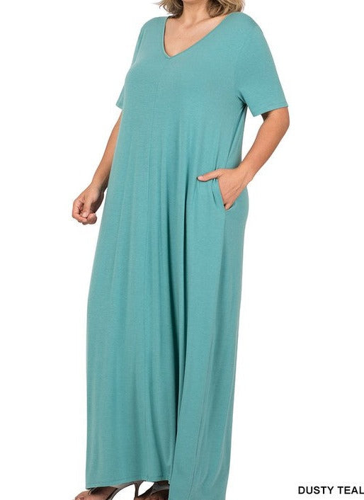 Short Sleeve Maxi Dress