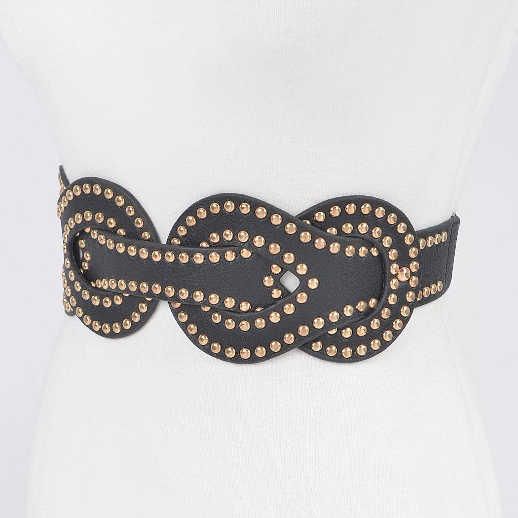 Studded Braid Belt