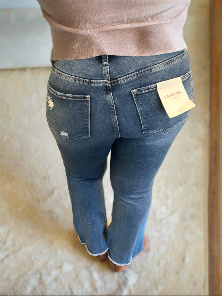 28" Lovervet HW Kick Flare Jeans