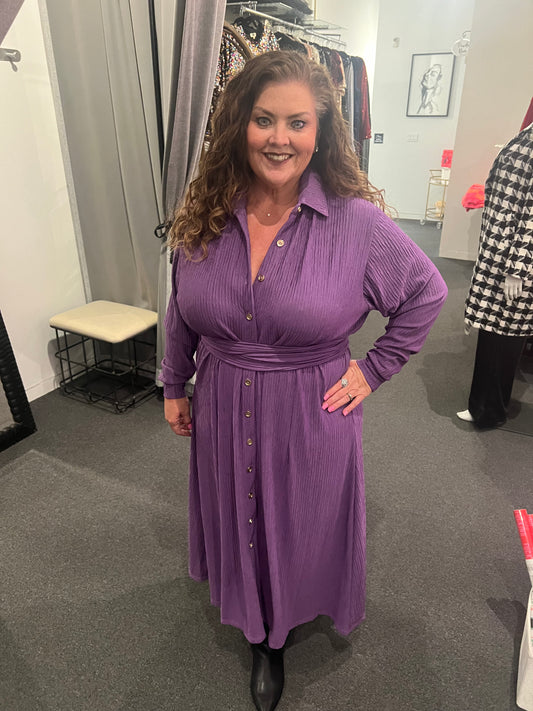 Vivacious in Violet Dress