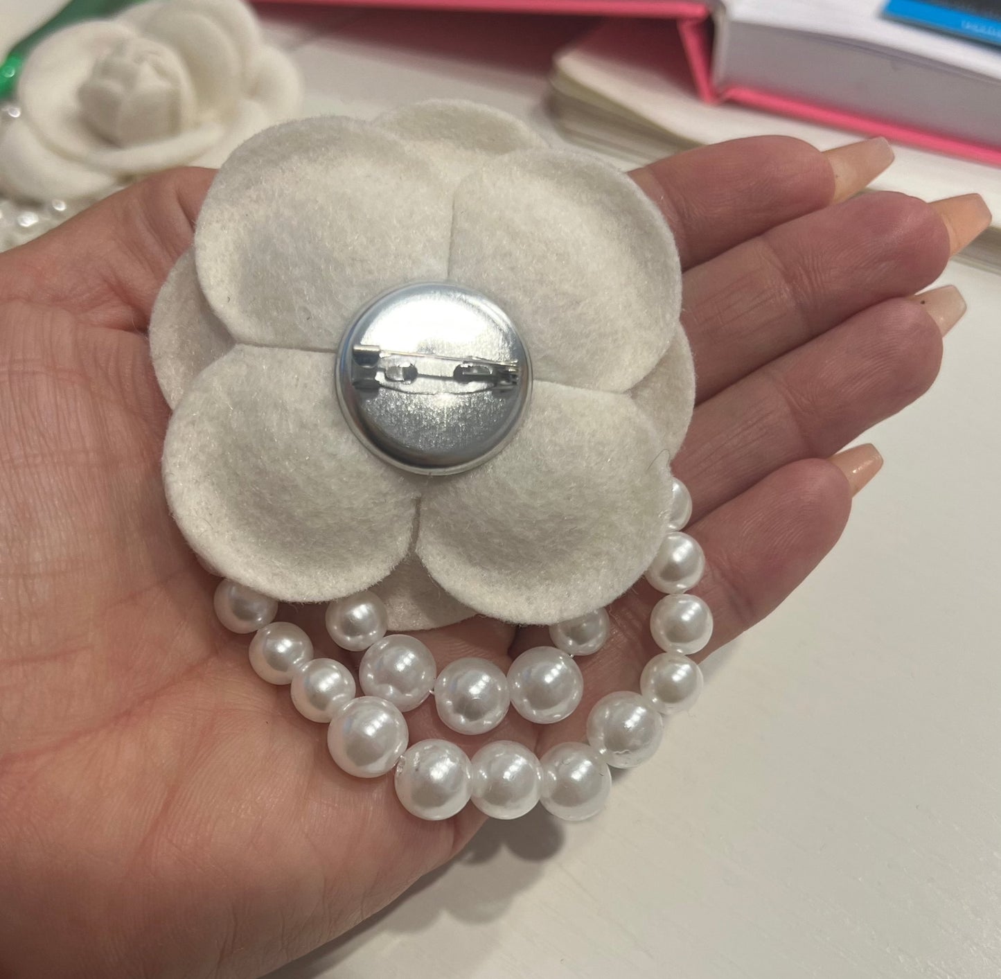 Petals and Pearls Lapel Pin