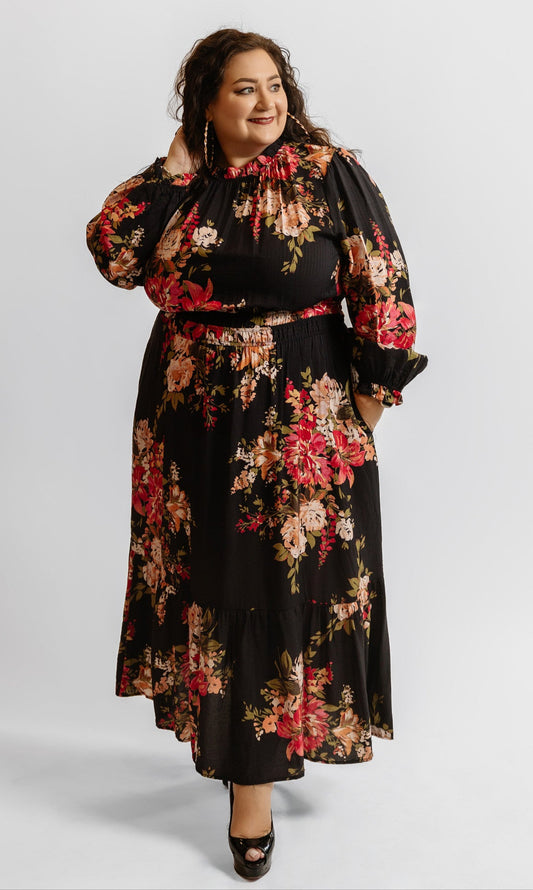 Obsidian Floral Dress