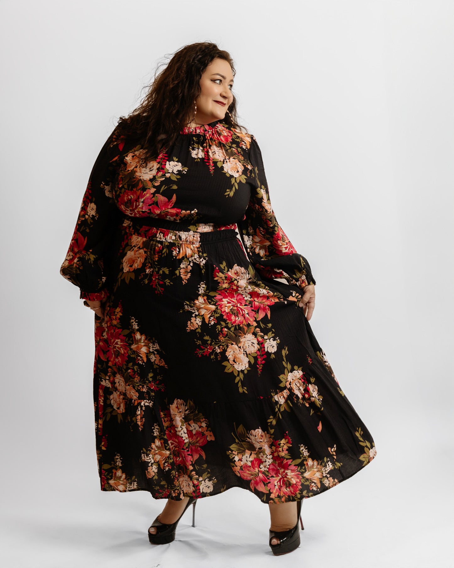 Obsidian Floral Dress