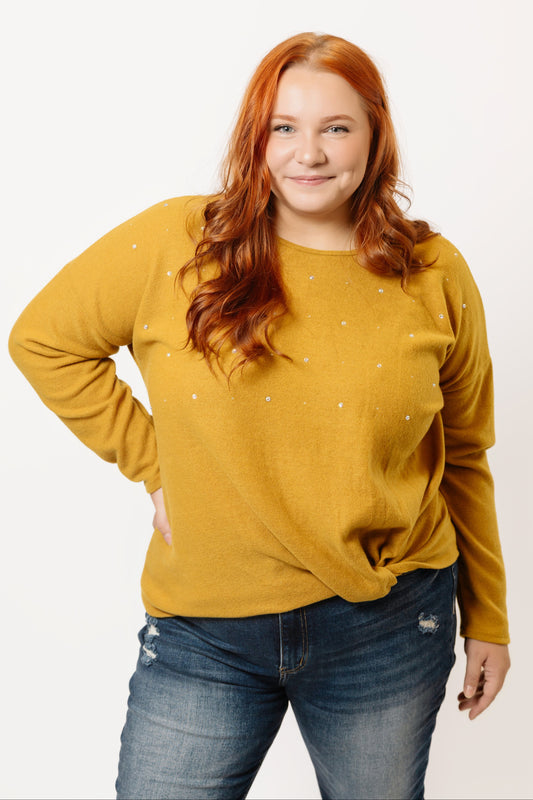 Twist Front Sweater