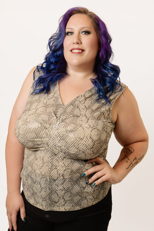Sssnake Print Top