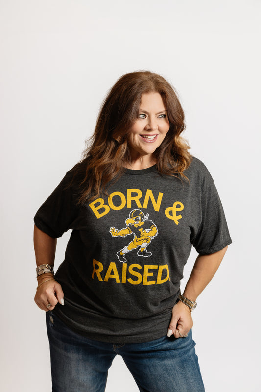 Hawkeyes Born & Raised Tee