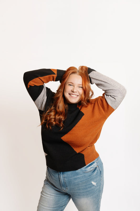 Cozy Colorblock Sweater