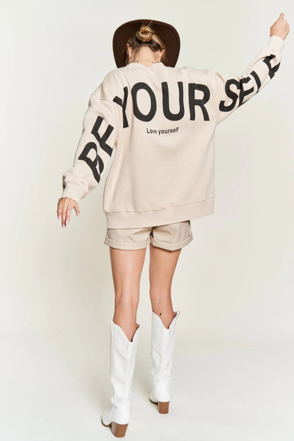 Be Your Self Graphic Pullover