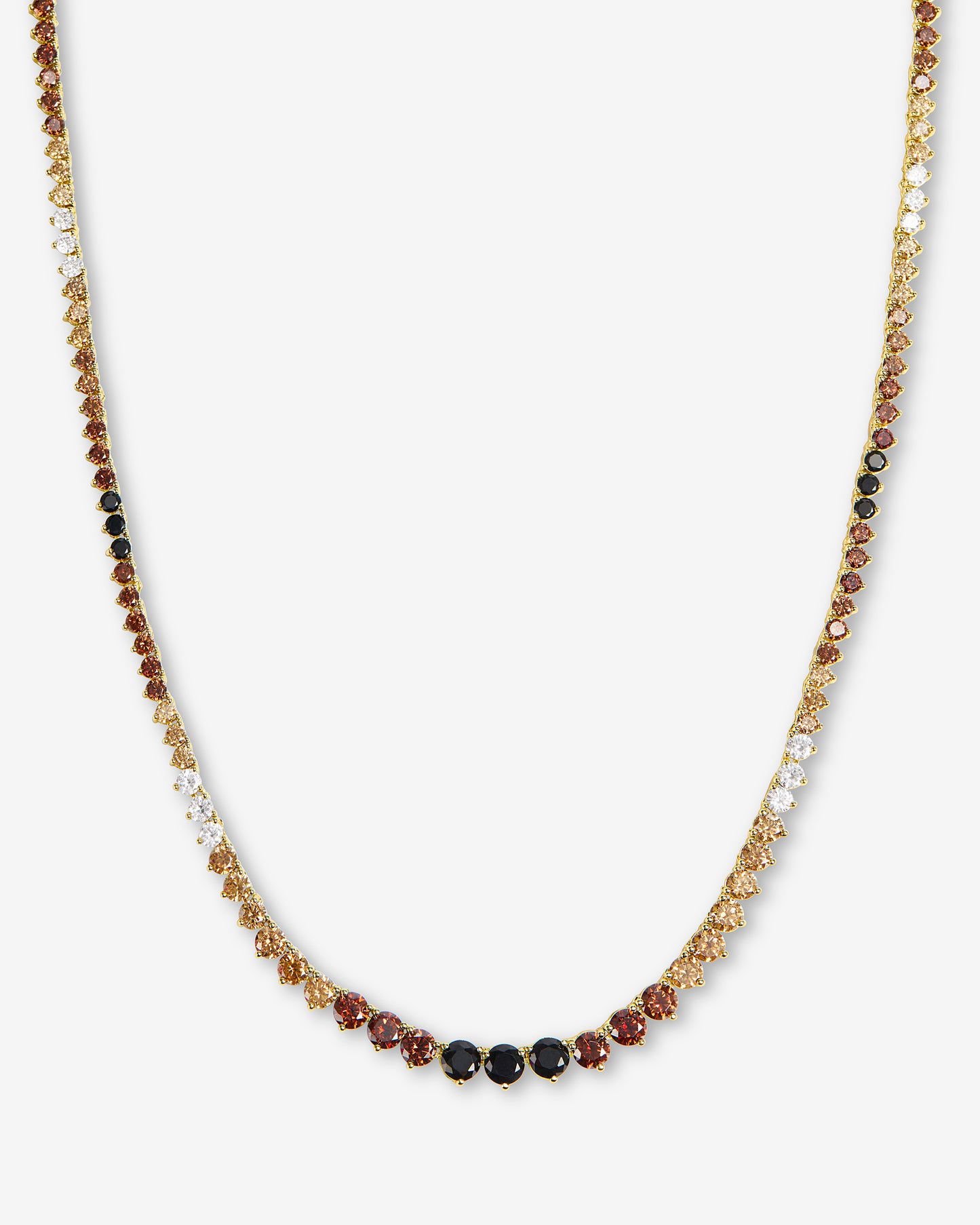 Not Your Basic Graduated Ombre Tennis Necklace