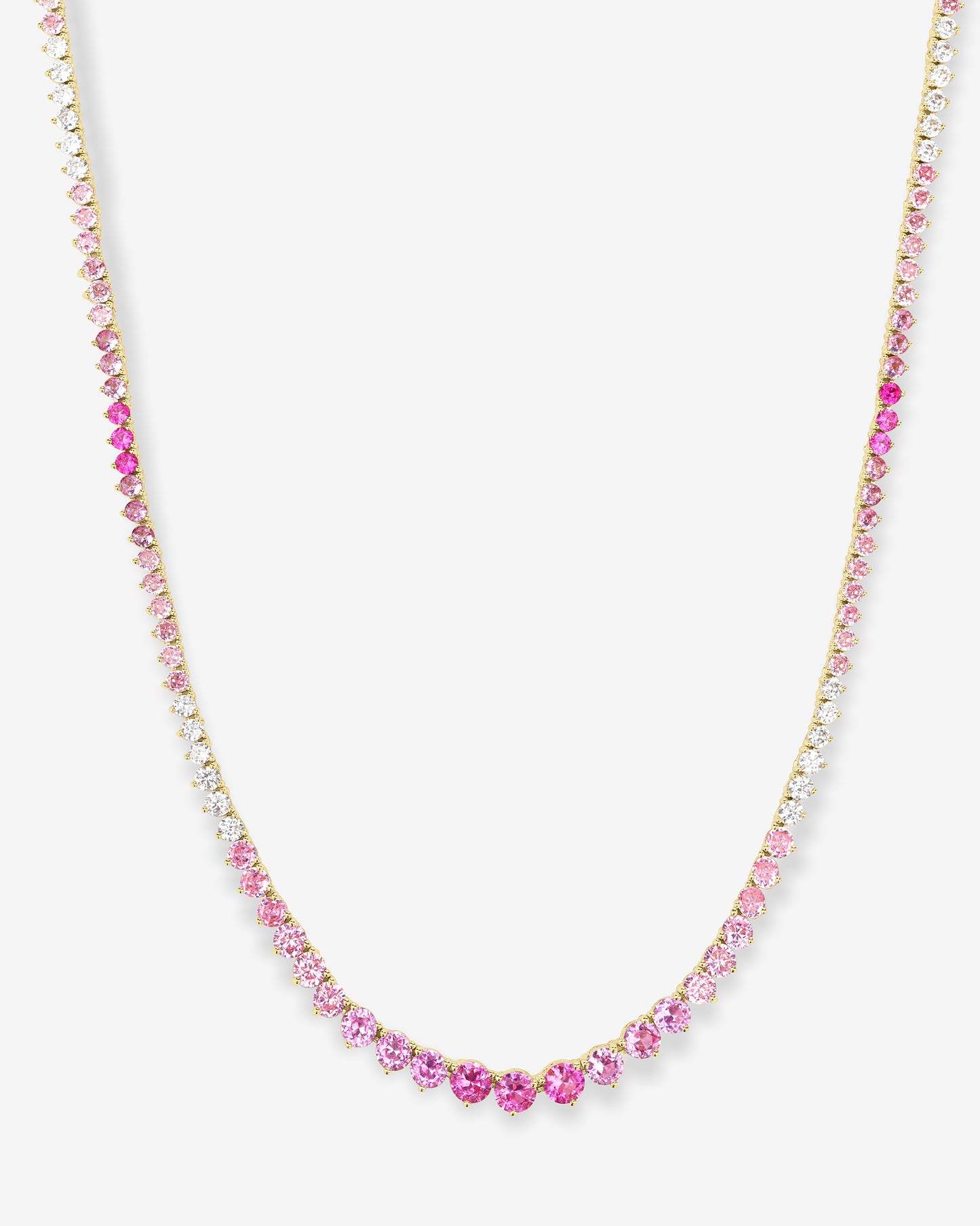 Not Your Basic Graduated Ombre Tennis Necklace