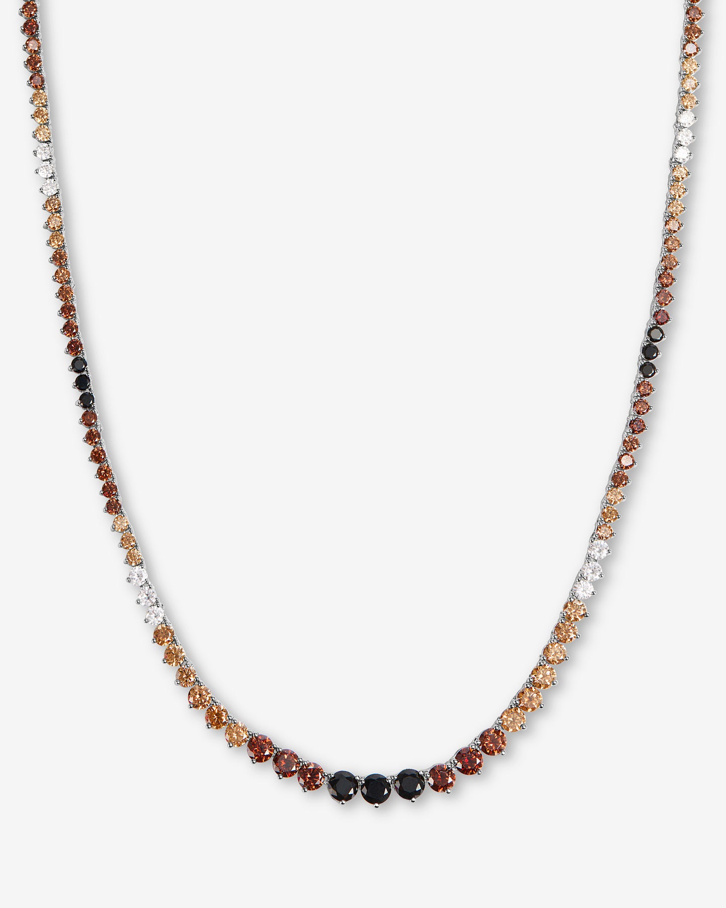 Not Your Basic Graduated Ombre Tennis Necklace