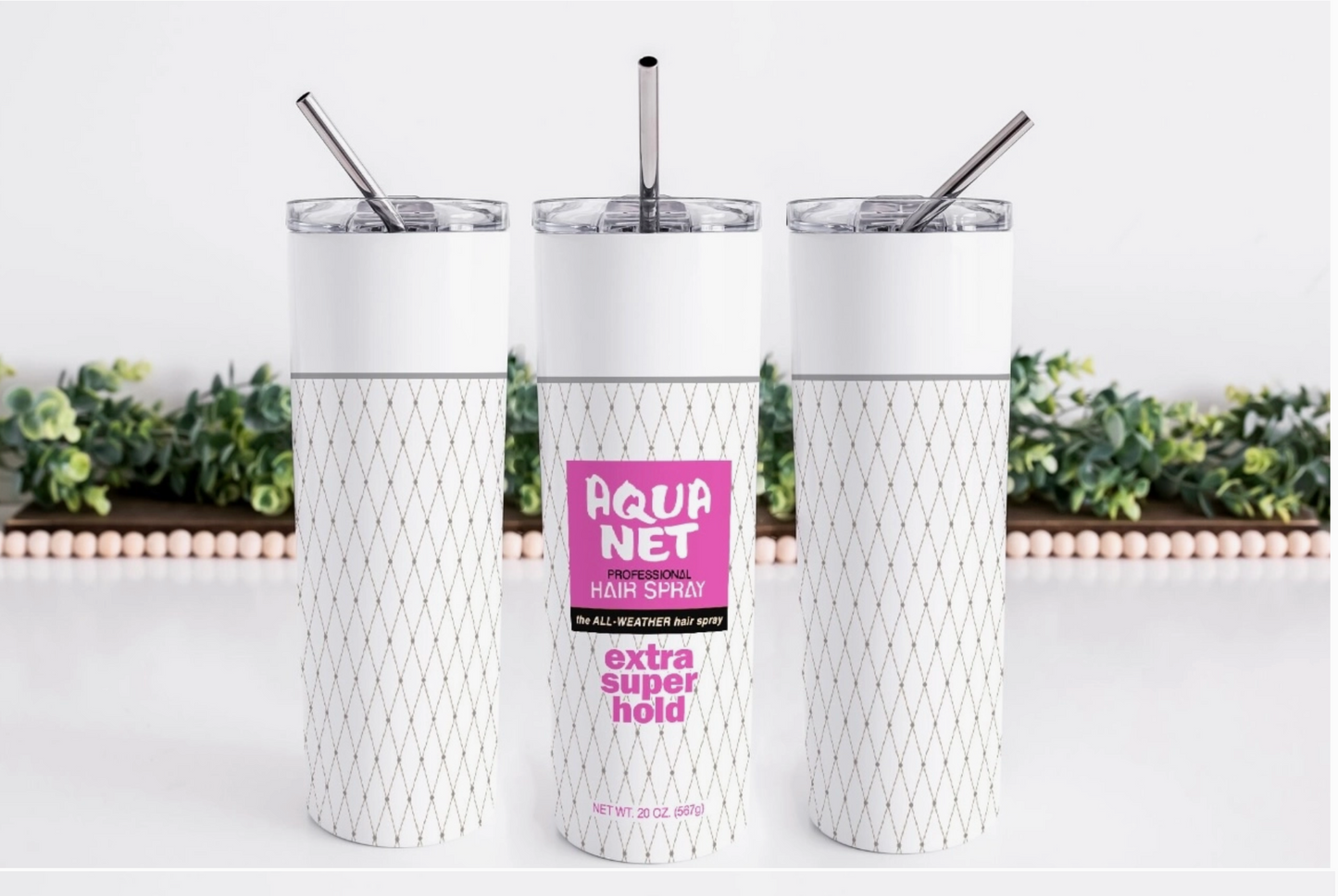 80s Aqua Net Hairspray Tumbler