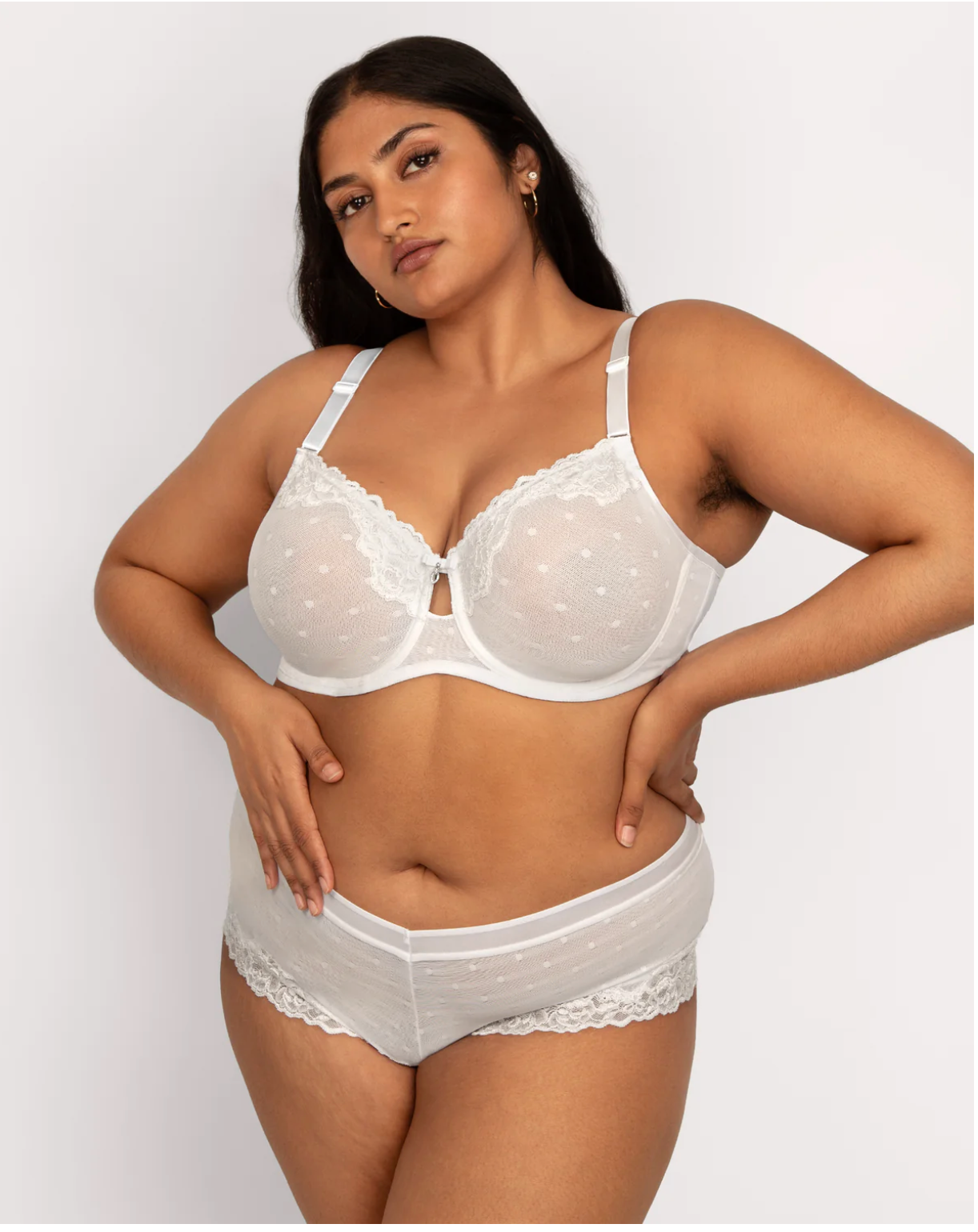 Heidi Unlined Mesh Full Coverage Underwire Bra