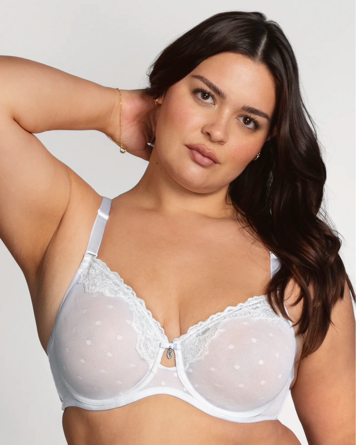 Heidi Unlined Mesh Full Coverage Underwire Bra