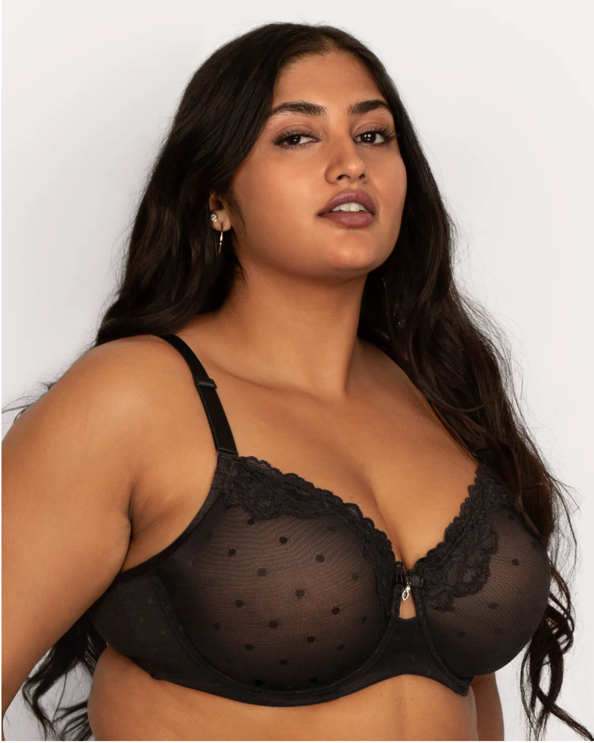 Heidi Unlined Mesh Full Coverage Underwire Bra